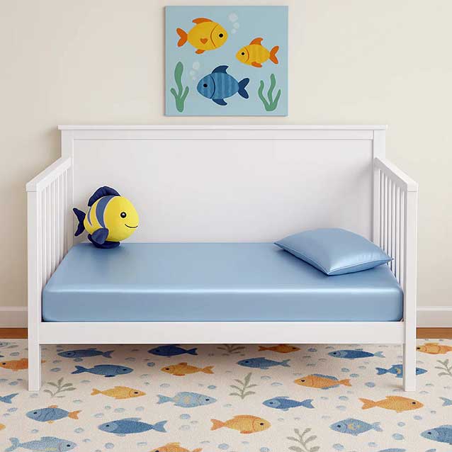 Mulberry Park Silks Pure Silk Crib Fitted Sheet