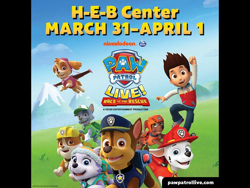 Paw Patrol Live! Race to the Rescue! At H-E-B Center Cedar Park Paw Patrol Live! Race to the Rescue! At H-E-B Center Cedar Park