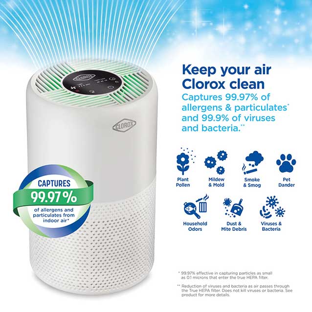 Clorox Medium Room Turbo+ True HEPA Air Purifier Clorox Medium Room Turbo+ True HEPA Air Purifier