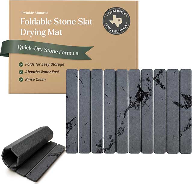 Twinkle Moment Foldable Stone Bath Mat