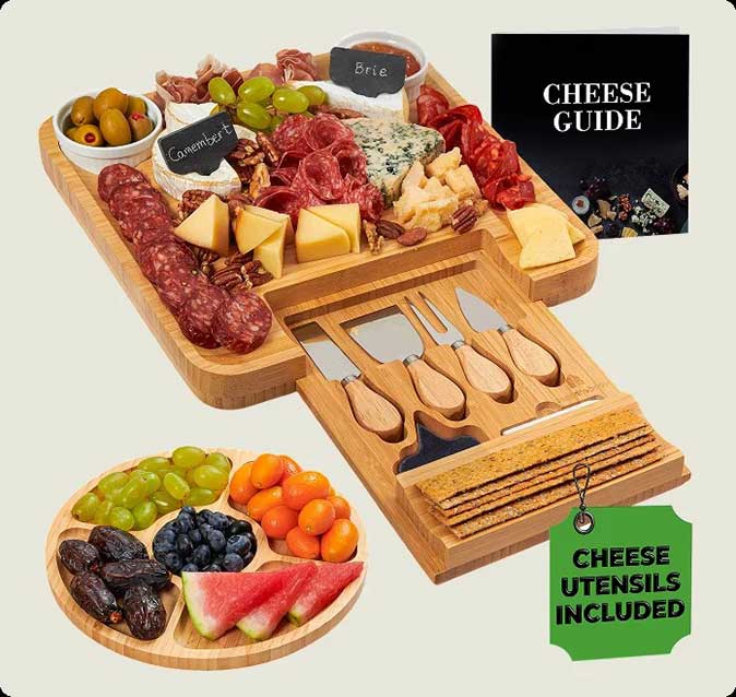 Woodenhouse Charcuterie Board Set with Tray