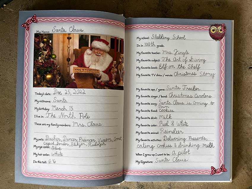 ‘My Friends and I’ Book Signed by Santa