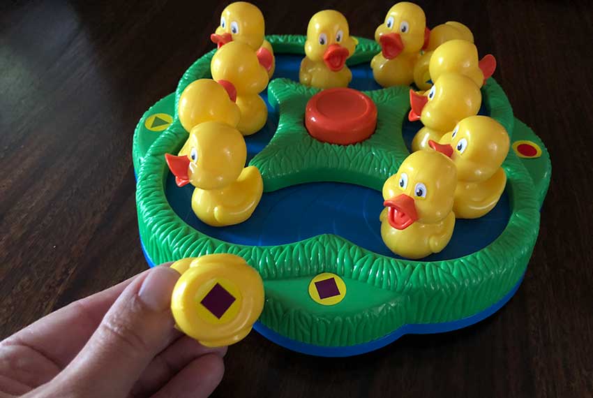 pressman toy lucky ducks game