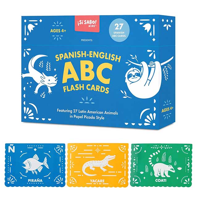 Spanish–English ABC Flash Cards