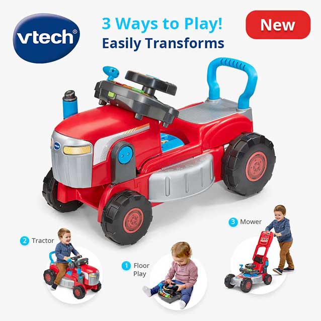 VTech® Get Growing Tractor & Mower Ride-On