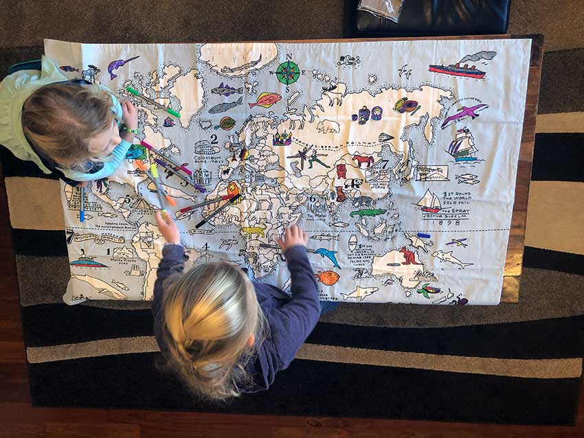 coloring eatsleepdoodle world map